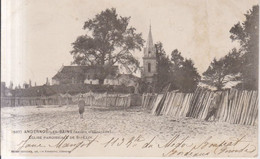 Andernos Les Bains Eglise Paroissiale De St Eloi Carte Postale Animee  1903 - Andernos-les-Bains