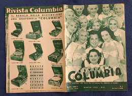 0481 "RIVISTA COLUMBIA-UN CAMPIONARIO..DELLA WARNER BROS NEL BELLISSIMO FILM:ABBASSO LE DONNE!-03/1935 N°3" - Cinema