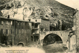 Le Pouzin * Le Moulin Faurel * Minoterie * Crue Inondations Des 8 Et 9 Octobre 1907 - Le Pouzin