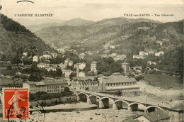 Vals Les Bains * Vue Générale Du Village Et Le Pont * Usine - Vals Les Bains