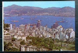 Hong Kong & Kowloon From The Peak (carte Vierge) - Chine (Hong Kong)