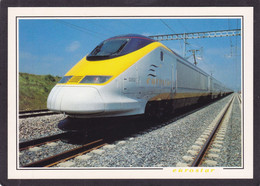 Trains  TGV EUROSTAR  Gros Plan Années 1990  2 Scans - Treinen