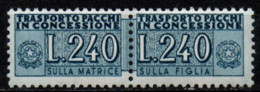 # 1966 Italia Pacchi In Concessione 240 Lire Fil. Stelle 4 Gomma Arabica - MNH ** - Colis-concession