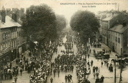 Charleville * La Fête Des Sapeurs Pompiers * 12 Juin 1910 * Suite Du Défilé * Pompier * - Charleville