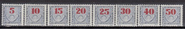 LIECHTENSTEIN 21-28,postage Due,unused,falc Hinged - Strafportzegels