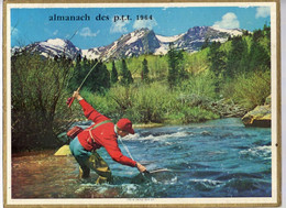 CALENDRIER GF 1964 - La Pèche Ou La Chasse, Imprimeur Oller - Big : 1961-70