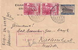 GRECE 1930    ENTIER POSTAL/GANZSACHE/POSTAL STATIONARY CARTE DE ATHENES - Postal Stationery