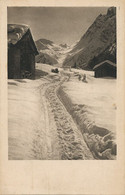 Scene Neige Chalet Envoi De Grandson 1919 Hiver Dans La Haute Vallée  Brunner Zurich - Grandson