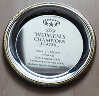 UEFA Women's Champions League RIGA 07-13.08.2018 RFS(LVA), BIIK KAZYGURT(KAZ), LANDHAUS AUSTRIA WIEN, ELPIDES KARDITSAS - Bekleidung, Souvenirs Und Sonstige