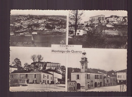 SOUVENIR DE MONTAIGU DE QUERCY 82 PLIURE AUX COINS - Montaigu De Quercy