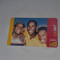 Zambia-(ZM-CEL-REF-0010B/1)-boys3-(4)-(2.5unit)-(0924-9611-3692-04)-used Card+1card Prepiad Free - Zambie