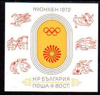 BULGARIA 1972  Olympic Games Block MNH / **.  Michel  Block 37 - Nuevos
