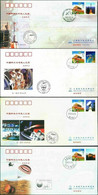 CHINA 2005-10 ShenZhou-6 Launch/ Control/ Recovery 4X Space Cover Raumfahrt - Asia