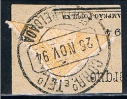 Ponta Delgada, 1892/3, # 1, Bipartido, Used - Ponta Delgada