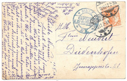Moselle (Boulay) CP (Hans Et Grete) 7,5pf Germania Obl. BOLCHEN Du 13.10.1917 + Censure Bleue Metz - Autres & Non Classés