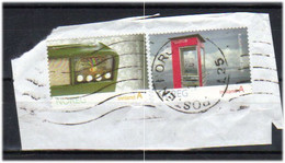 Norway 2009 Cultural Monument Year, Kurer Radio, Telephone Bos.  Mi 1691-1692 Cancelled On Paper - Cartas & Documentos