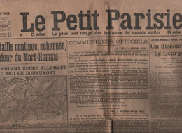 LE PETIT PARISIEN 12 04 1916 - MORT HOMME - VERDUN - SOCIALISTES ALLEMANDS & AUTRICHIENS - VENIZELOS GRECE - ARMENIE - Le Petit Parisien