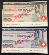 Swiss Bankers Travellers Cheque 50 100 Fr Specimen LOTTO 3389 - Suisse