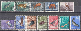 Yugoslavia Republic 1954 Animals Mi#738-749 Used - Gebruikt