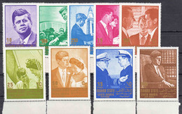 South Arabia Aden - Mahra State, John F. Kennedy 1967 Mi#16-24 A Mint Never Hinged - Kennedy (John F.)