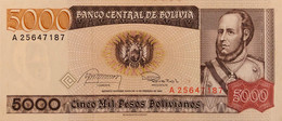 Bolivia 5.000 Pesos Bolivianos, P-168 (D.10.2.1984) - UNC - Signature Variety - Bolivia