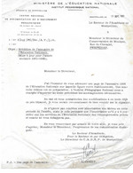 1961 MONTPELLIER - J. COMET DIRECTEUR CRDEP ENTETE MINISTERE EDUCATION POUR PEUS CONSERVATOIRE MUSIQUE PERPIGNAN - Historical Documents