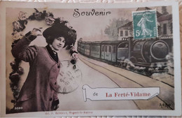 Femme Au Chapeau - 1911 "Souvenir De La Ferté-Vidame" Edition Renoult, Nogent Le Rotrou - Fashion
