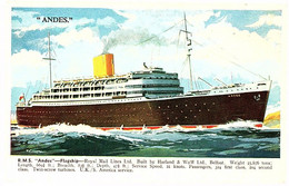 R.M.S. ANDES  Flagship (poor Condition On Back: Stucked) (134-35) - Andere