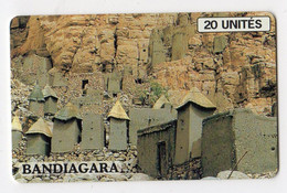 MALI REF MV CARDS MAL-26 20U BANDIAGARA (au Verso Logo Schlumberger ROUGE) - Mali