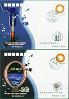 CHINA 2016-10 ShenZhou-11 Launch / 2016-11 Recovery Space 2X Covers Raumfahrt - Asia