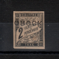 Obock _1892 -  Chiffre Taxe  Signé Brun_ N°6 - Andere & Zonder Classificatie