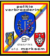 Politieverbroedering Afd. Merksem 9de Distrikt 1985 - Police & Gendarmerie