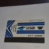 Gabon-(GAB-06)-new Logo-white Reverse-(3)-(3250f)-(00377134)-used Card+1card Prepiad/gift Free - Gabon