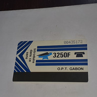 Gabon-(GAB-06/1)-new Logo-white Reverse-(4)-(3250f)-(00435172)-used Card+1card Prepiad/gift Free - Gabon