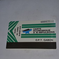 Gabon-(GAB-10)-new Logo-avec Un Compte-(9)-(10impulsions)-(00003512)-used Card+1card Prepiad/gift Free - Gabon