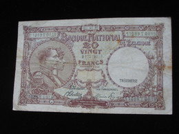 BELGIQUE - 20 Francs - TWLNTIG FRANK 1946  - Banque Nationale De Belgique  **** EN ACHAT IMMEDIAT **** - Sonstige & Ohne Zuordnung