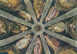 CARTOLINA  LORETO,MARCHE,L.SIGNORELLI (1491-1496)SAGRESTIA DI S.GIOVANNI-CUPOLA,STORIA,CULTURA,RELIGIONE,NON VIAGGIATA - Ancona
