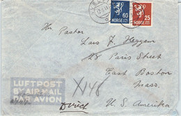 NORWAY - AIRMAIL 12.3.1941 SVELVIK > USA /QE 32 - Cartas & Documentos