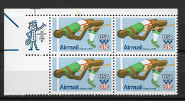 US 1979 Airmail Olympics-80,Sport,High Jump,ZIP Block Scott # C97,VF MNH**,Spot - 3b. 1961-... Neufs