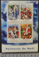 Djibouti 2016 Christmas Religion Santa Claus M/sheet Mnh - Djibouti (1977-...)
