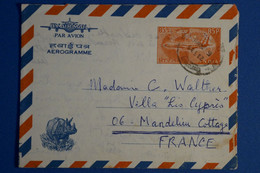 C INDIA BELLE LETTRE AEROGRAMME 1989 DEHRA DUN POUR LA FRANCE+ AFFRANCH INTERESSANT - Covers & Documents