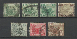 MALAYSIA Malaya, Tiger, 7 Stamps, O - Malaya (British Military Administration)