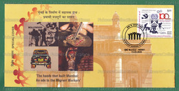 INDIA 2020 Inde Indien - MIGRANT WORKERS OF MUMBAI - Special Cover 13.05.2020 - ILO Labour Construction Jewellery Making - ILO