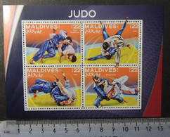 Maldives 2016 Sport Judo Martial Arts M/sheet Mnh - Maldives (1965-...)