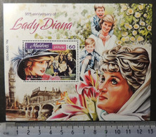 Maldives 2016 Lady Diana Royalty Souvenir Sheet Mnh - Maldives (1965-...)