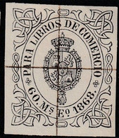 LOTE 1891 F  // (C055)  ESPAÑA 1868  LIBROS DE COMERCIO - Fiscale Zegels