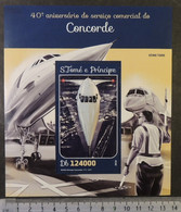 St Thomas 2016 Concorde Aviation Transport M/sheet Mnh - Ganze Bögen