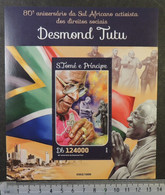 St Thomas 2016 Desmond Tutu Flags S/sheet Mnh - Ganze Bögen