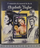 St Thomas 2016 Elizabeth Taylor Actress Cinema Women Rex Harrin Richard Burton S/sheet Mnh - Full Sheets & Multiples