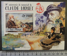 St Thomas 2016 Claude Monet Art Paintings Women S/sheet Mnh - Full Sheets & Multiples